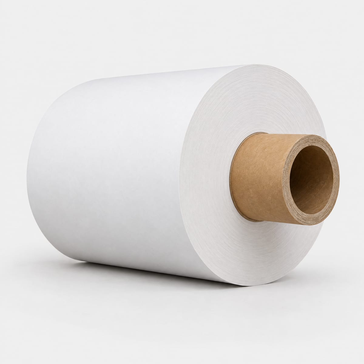 Paper reel on a thick-walled paper core